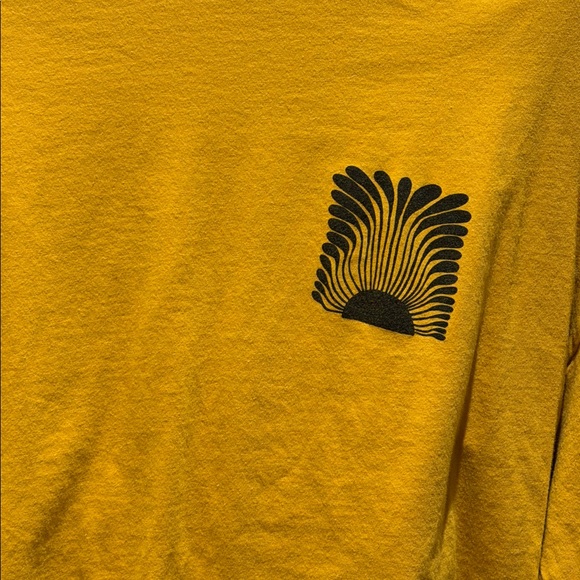 THALIA SURF x Lauryn Alvarez T Shirt Collab - Mustard Yellow Graphic Crop Tee - Picture 12 of 17